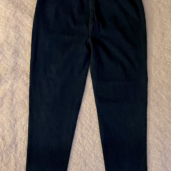 NWT Ladies pull on jeans. Size small-tall. Dark blue denim wash. - Picture 9 of 10
